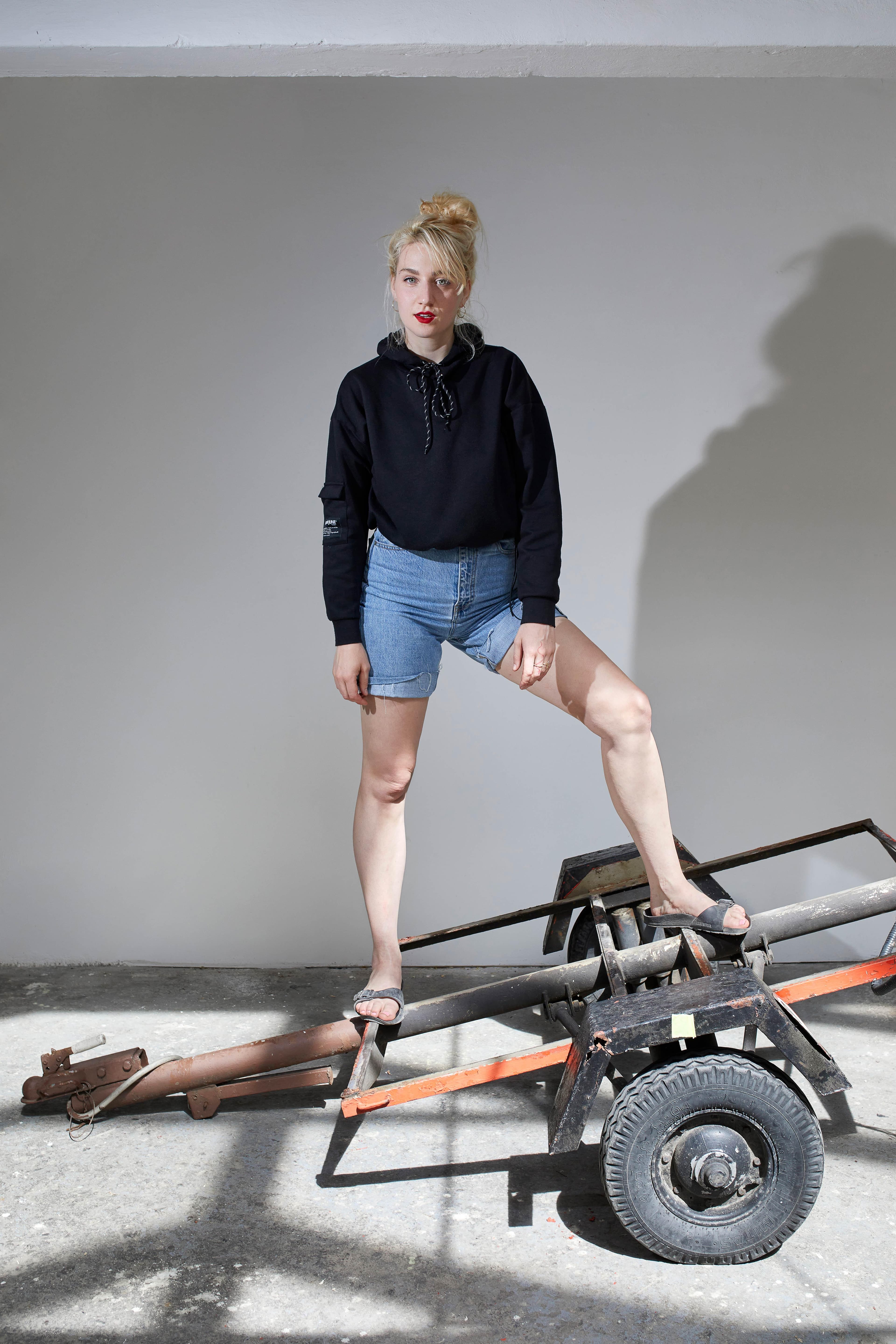 Marie Lukáčová - Czech interdisciplinary artist, working in a range of mediums including drawing, film, animation, rap music, text and performance. Often her works are multithreaded installations. Lukáčová's work is characterized by directness and playing with human fantasy and the existing order. The fragmentation of references from the fields of politics, mythology, science and pop culture creates a mosaic of the interdependency and complexity of the contemporary world. Her artistic practice crosses the boundaries of genres, from drama to absurdist comedy, employs fiction, humor and elements of the grotesque to create complex exhibition environments that tell stories about today's social struggles. Her exhibitions tend to work with the architecture of the space, like the blank canvases she fills with murals of mythical creatures. They are reminiscent visual notes from past and future, and explain contemporary narratives of society.
In 2019, she was a finalist for the Jindřich Chalupecký Prize. She is currently a lecturer at the Center for Audiovisual Studies at the Film and TV School of the Academy of Performing Arts in Prague (FAMU). She is also a co-founder of the feminist group The Fourth Wave, which started a debate on sexism in Czech universities. Lukláčová has presented her work in New York, Tokyo, Prague, Budapest and Ljubljana, among other institutions and galleries.